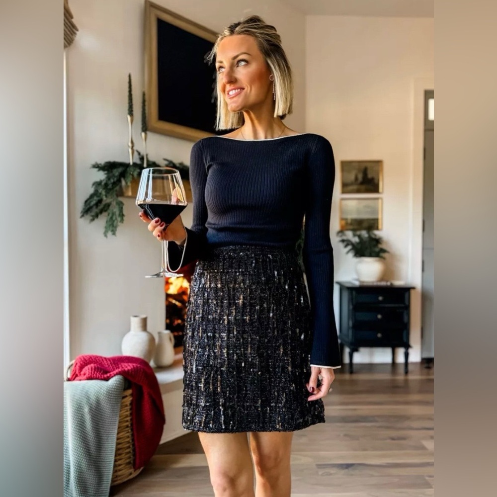 Loft Sequin Skirt